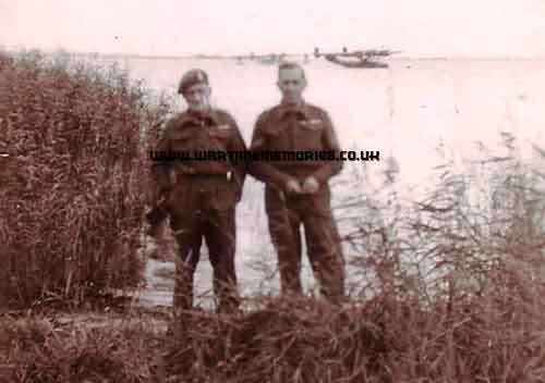 Fred Shore with unknown Army Pal